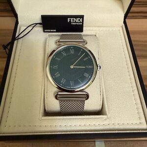 Fendi Black and Silver Men's Watch